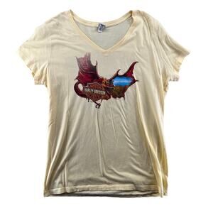 Harley-Davidson Dragon US 129 Tail of the Dragon Tee Women’s 2X Yellow V-Neck